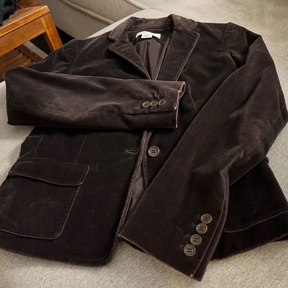 Calvin Klein velvet blazer
